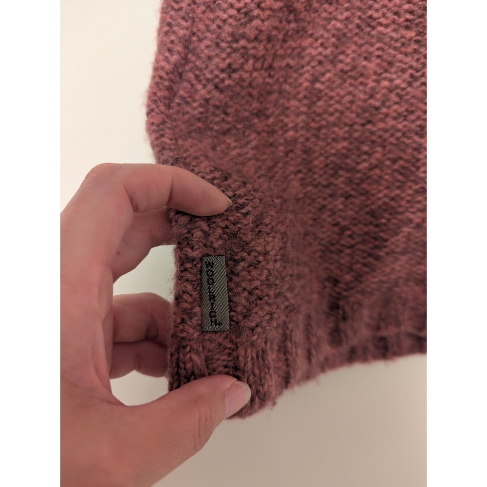 Woolrich Women's Size Medium Pink Gray Wool Blend Knit Button Up Sweater‎ Vest - Picture 4 of 8